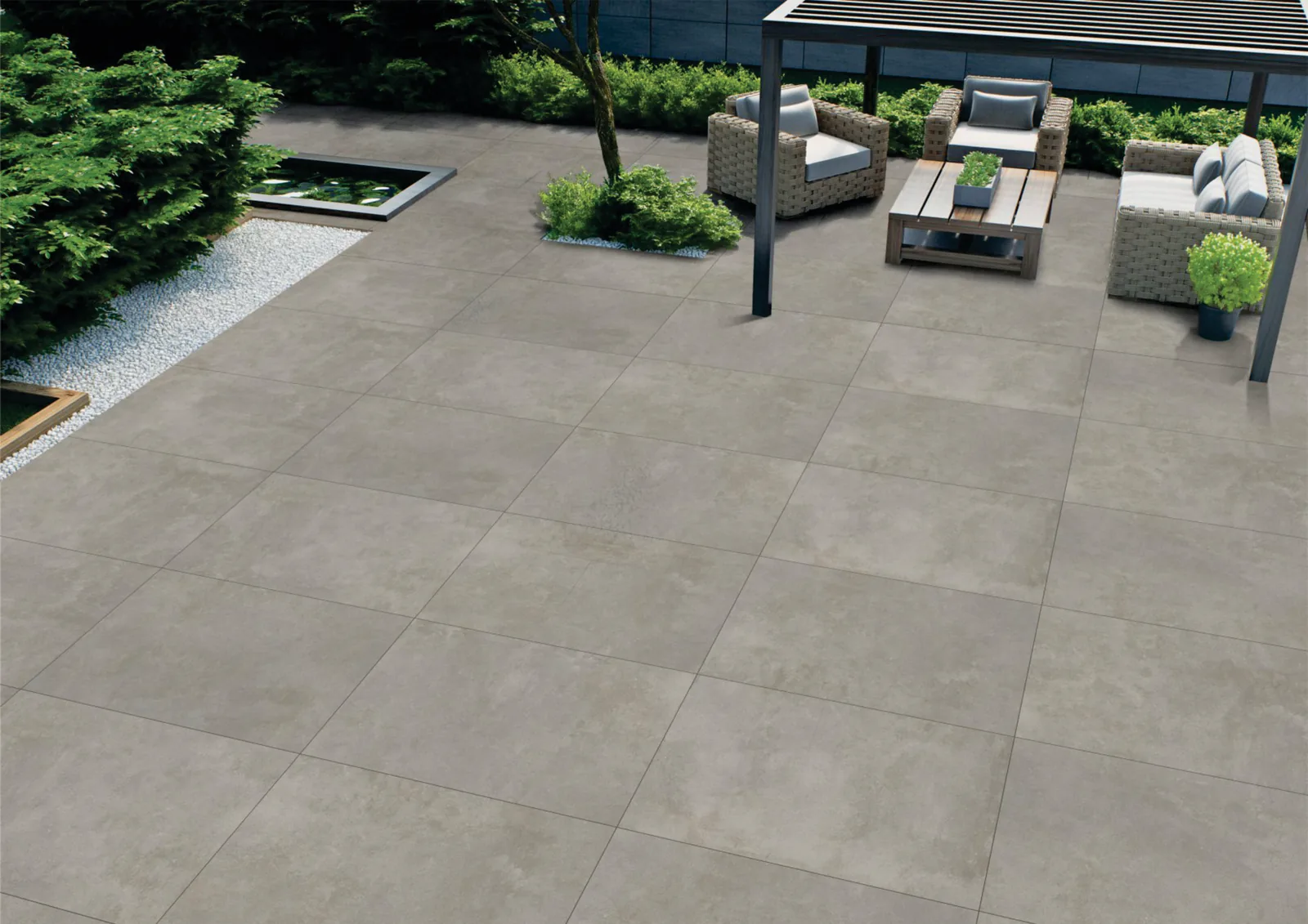 Cementino Grey matt grey 60x90 porcelain tile