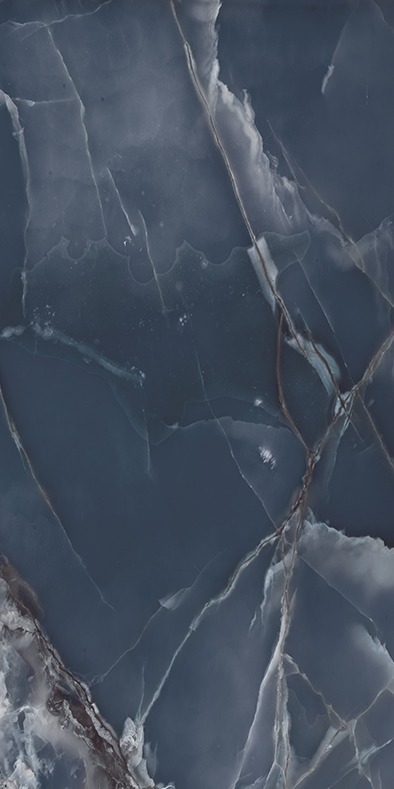 Onyx Blue high gloss blue 60x120 porcelain tile