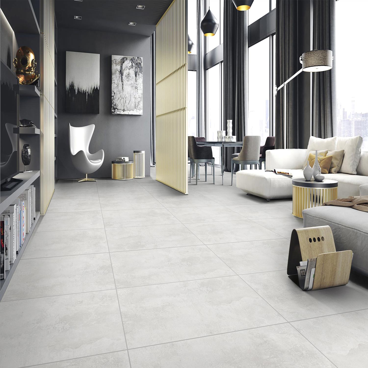 Light Grey Sugar Finish (60X60 CM) – Wallcano Tiles – Grey Tiles uk