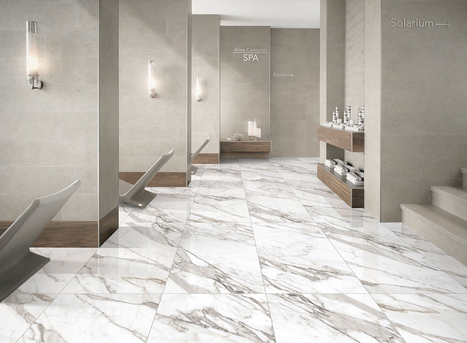 NATURAL CALACATTA POLISHED 60X120 CM - Wallcano Tile